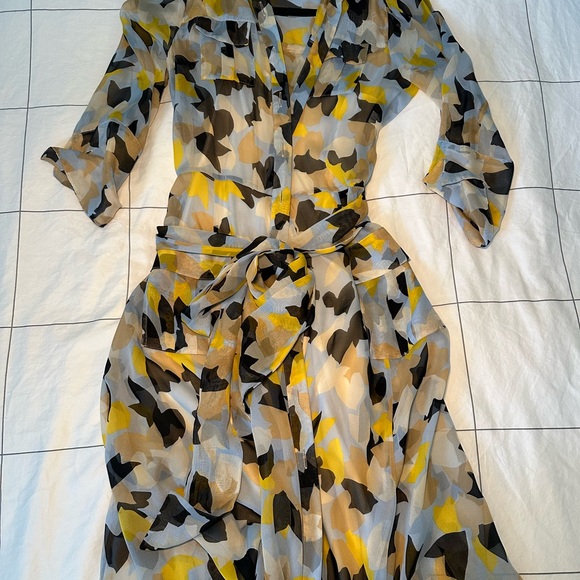 Diane Von Furstenberg Multicolor Sheer Duster - Picture 4 of 4